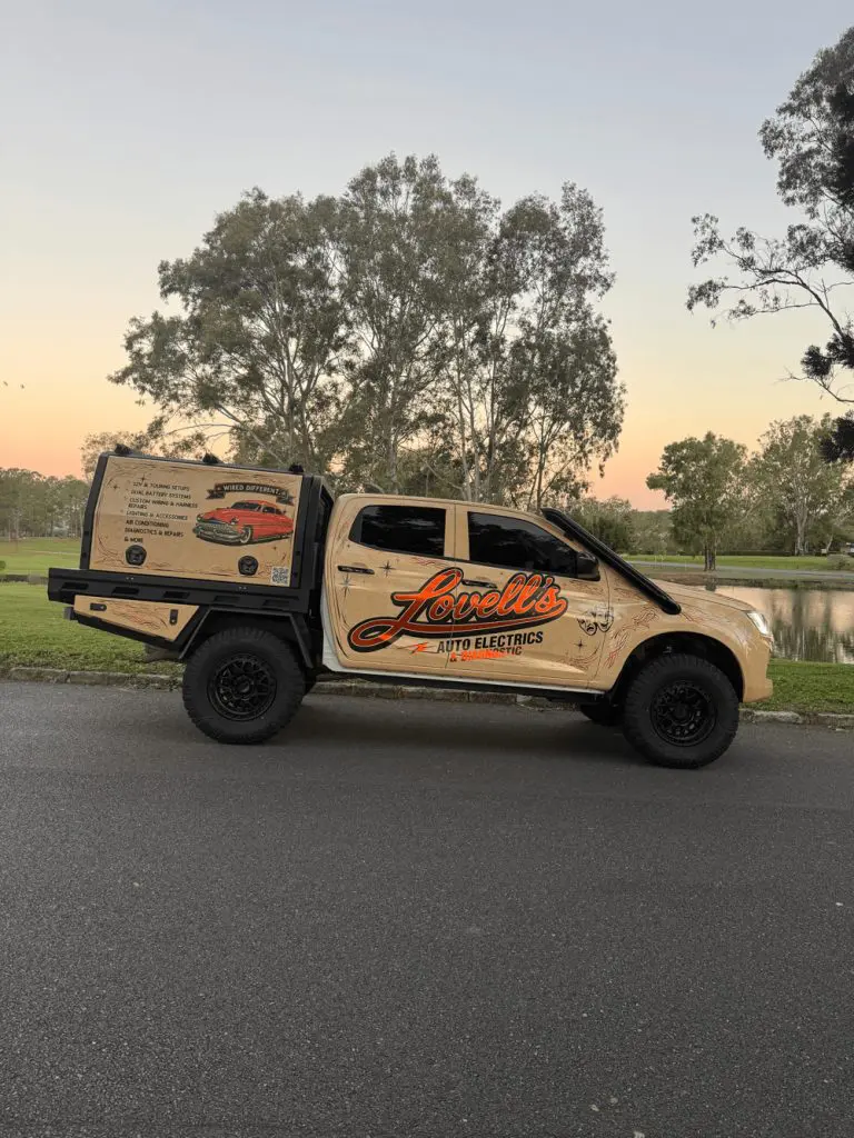 Lovell’s Auto Electrics mobile service vehicle providing on-site support across Greater Brisbane