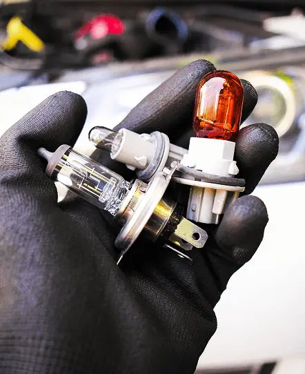 Automotive lighting, plugs and electrical accessories prepared for vehicle installation